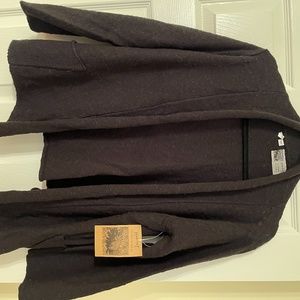 COPY - Habitat Black Cotton Draped Sweater - Medium